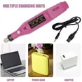thumbnail image 3 of Electric Nail Burr Manicure Set, 6 In 1 Usb Electric Manicure Set, Polishing Tools Nail Clippers Set For Callus Removal, 3 of 7