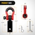 thumbnail image 2 of Receptor Shackle Hitch Nilight de 2 pulgadas y 20.412 kg Breaking, 2 of 8