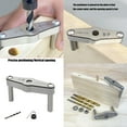 thumbnail image 2 of Functional Rhomboid Shaped Punch Locators Hole Drilling Assistant for Wood and Metal with Stable Aluminum Build, 2 of 13