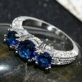 thumbnail image 6 of HOOUN Gorgeous Women 925 Silver Filled Wedding Band Ring Oval Cut Cubic Zircon Sz 6-10-#17-9, 6 of 6