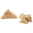 thumbnail image 3 of Triangle Wood Building Blocks 1-1/8-inch, Pack of 25 Unfinished Wood Blocks for Crafting, Open Ended & Loose-Parts Play, by Woodpeckers, 3 of 6