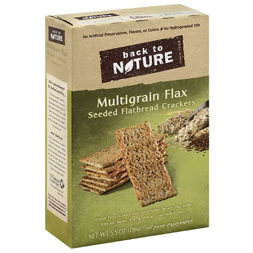 Back to Nature Multigrain Flax Seeded Flatbread Crackers, 5.5 oz, (Pack