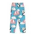 thumbnail image 5 of Junzan Panda Flying In The Sky Women'S Pajama Pants Drawstring Comfy Sleep Bottoms With Pockets, 5 of 9