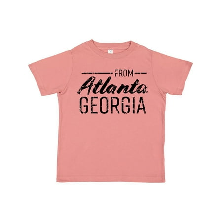

Inktastic From Atlanta Georgia in Black Distressed Text Gift Toddler Boy or Toddler Girl T-Shirt
