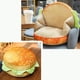 thumbnail image 3 of Almohada de peluche multiusos con forma de hamburguesa y respaldo de algodón PP para San Valentín, regalo de cumpleaños, juguete tipo 1, 40 cm/15,7 pulgadas, 3 of 7