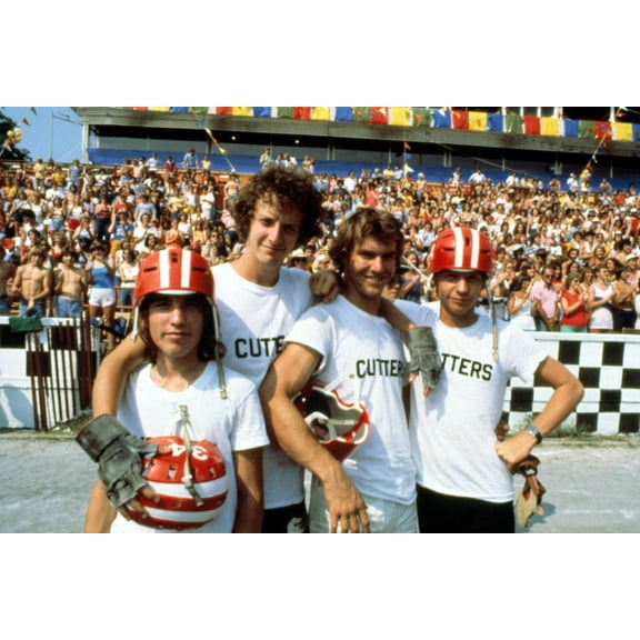 Art.com Breaking Away, Jackie Earle Haley, Daniel Stern, Dennis Christopher, Dennis Quaid, 1979 Premium Photographic Print, 18" x 12"