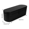 thumbnail image 3 of Matsuzay Bolsa de almacenamiento de gran capacidad para secador de pelo supersónico, portátil y ligero, PU Premium Almacenamiento y organización del hogar Negro, 3 of 6