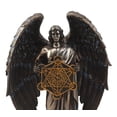 thumbnail image 2 of Ebros Talmudic Judaism Metatron Angel Holding Sacred Flower Of Life Geometric Cube Statue 10"H Angelic Celestial Scribe Prophet Enoch Figurine, 2 of 5