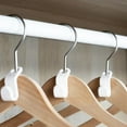 thumbnail image 4 of Clothes Hanger Connector Hooks, Plastic Hooks Cascading Hangers Stylish Space Saving Stackable  for Wardrobe, 4 of 8