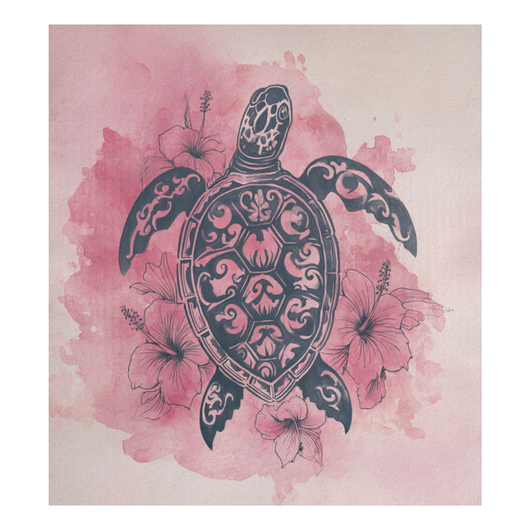 Dishwasher Magnetic Refrigerator Magnet Cover Sticker Home Decorative 23"x26" Sea Turtle Print Pattern