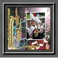 thumbnail image 2 of Alto Saxophone, Marching or Concert Band Personalized Picture Frame, 10X10, 3507, 2 of 5