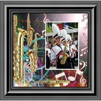 Alto Saxophone, Marching or Concert Band Personalized Picture Frame, 10X10, 3507