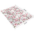 thumbnail image 4 of Pioneer Flower Floral Print Pattern Blanket,Comfortable Soft Flannel Throw Blanket,All Season,Warm Lightweight Blankets for Sofa Bed Couch Living Room Chair,40"x50", 4 of 4