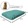 thumbnail image 2 of Abstract Pet Bed, Natural Theme Bluish Botanical Motifs Along Different Leaves Pattern, Resistant Pad for Dogs and Cats Cushion with Removable Cover, 24" x 39", Dark Seafoam and Teal, by Ambesonne, 2 of 4