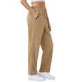 thumbnail image 6 of Wide Leg Sweatpants Womens Cargo Pants Baggy Lounge Drawstring Cotton Sweat Pants with Pockets, 6 of 7