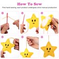 thumbnail image 4 of HOOWIFFY 2Pcs Felt Sewing Kit For Kids Diy Projects Multi Colored 11 8X7 9X0 6In, 4 of 5