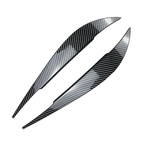 2 piezas de cubierta de tapa de ojo de faro delantero, decoración de embellecedor, pegatina de estilo, repuesto de repuesto Premium duradero Fibra Salvador Cubierta de la tapa del ojo del faro