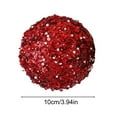 thumbnail image 6 of Dserhfy 4 Pcs Christmas Ball Ornaments Glitter Sequin Shatterproof Foam Balls Decoration with Faux Pearl for Xmas Wedding Party Holiday Decor, 6 of 8