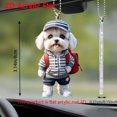 thumbnail image 2 of Mochila Acrílico Personalizado Ganfancp Cachorro Hombre Navidad Teddy Llavero, 2 of 4