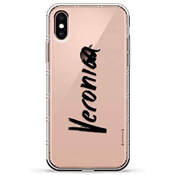 Nom: Veronica, Style Manuscrit Luxendary Air Series Cas de Silicone Clair avec 3D Imprimé Design et Air-Pocket