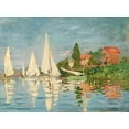 thumbnail image 2 of Monet, Claude 14x12 Gold Ornate Wood Framed with Double Matting Museum Art Print Titled - Regatta at Argenteuil, 2 of 4