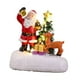 thumbnail image 3 of Figura de Papá Noel iluminada, estatua navideña de resina, escultura de Papá Noel para festivales Estatua del ciervo de Santa, 3 of 9