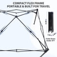 thumbnail image 6 of EAGLE PEAK Flex Ultra Compact 5x5 Pop-up Changing Room Canopy, Portable Privacy Cabana for Pool, Fashion Photoshoots, or Camping (Gray), 6 of 10