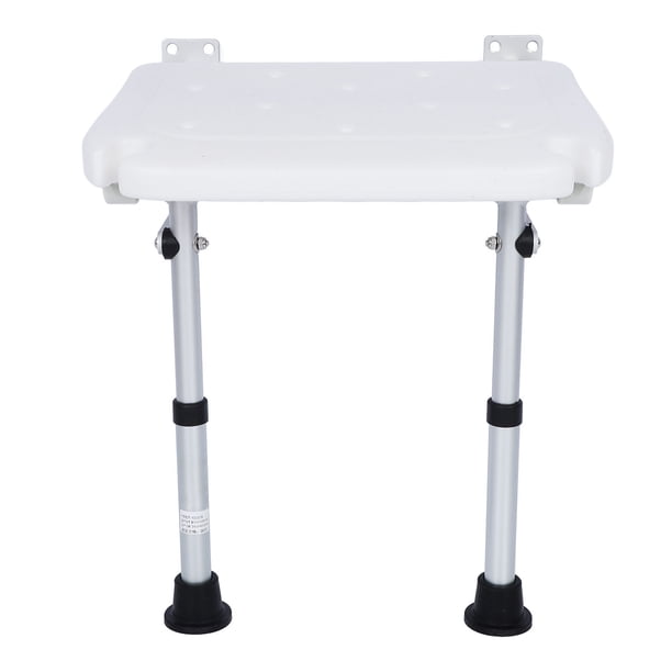 Banco De Ducha Montado En La Pared, Pies Antideslizantes Seguros Y Confiables Soporte Estable Diseño Ergonómico Silla De Ducha Plegable Para Personas Mayores Para Puerta De Baño
