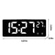thumbnail image 3 of Reloj despertador digital LED simple con pantalla digital grande, moderno, con múltiples funciones, para escritorio, mesita de noche, estudio, cocina. Reloj despertador digital., 3 of 7