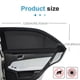 thumbnail image 3 of 2x parasol para coche con protección solar universal para ventanas laterales para niños con protección UV, 3 of 5