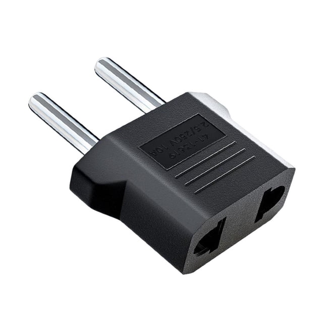 Convertidor adaptador de enchufe de EE. UU. A la UE retardante de llama ABS protección múltiple para el hogar