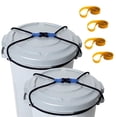 thumbnail image 1 of GFDYREE Garbage can Lock for Animal Safety Trash can Lock fits for 30-50 Gallon Bins with (2) Pack 4 Rubber Bands Heavy Duty Adjustable Animal Proof Trash can for Squirrels, Dogs, Raccoons, 1 of 6