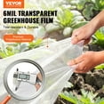 thumbnail image 2 of VEVOR Láminas de plástico para invernadero, 25 x 25 pies, película transparente para invernadero de 6 mil de espesor, película de polietileno resistente a los rayos UV por 4 años, para jardinería, 2 of 9