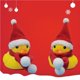 thumbnail image 3 of Eigraketly Pato amarillo navideño con sombrero, bufanda, adornos de coche de juguete, decoraciones para salpicadero de coche, regalos Ciclismo Eigraketly OD014046-00, 3 of 6