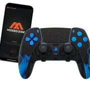 Blue Fire MODDEDZONE Custom Modded EDGE Controller for PS5 & PC With Mobile App Controlled Smart Anti-Recoil and Rapid Fire Mods
