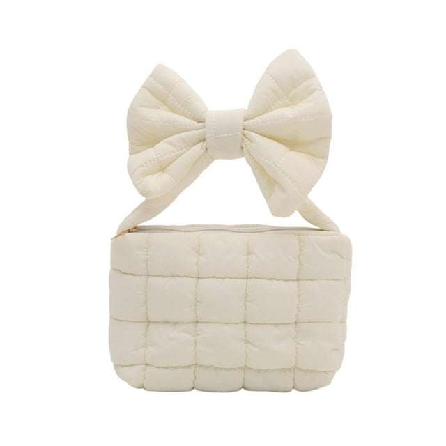 Strap for Crossbody Bag Pleated Bow Bag Womenshandbag Shoulder Solid Color Crossbody Bag
