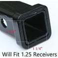 thumbnail image 4 of MULL 3D Flying Eagle Emblem Metal Trailer Hitch Cover (Fits 1.25" Receiver, Black Eagle), 4 of 4