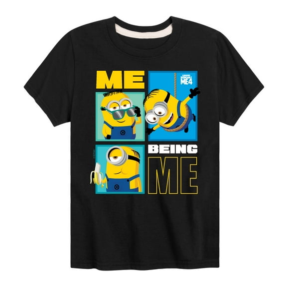 Despicable Me 4 - Minions Me Being Me  - Youth And Toddler Short Sleeve Graphic T-Shirt