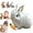 White, variant on Betterlife Bunny Realistic Bunny Toys, Bumpy Realistic Bunny, Bunby - My Realistic Bunny Toy, Vitality Bliss Realistic Bunny, Robot Bunny Pet Realistic, My Realistic Robot Bunny That Moves (Brown)