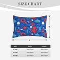 thumbnail image 4 of Pofeuu Nautical Animals Print Polyester Microfiber Plush Pillowcases, Super Soft and Cozy Pillow Case Covers with Envelop Closure（Pillow core not included）-16"x24", 4 of 6