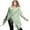 Mint, variant on Women's Soft Cozy Fringe Convertible Poncho Cardigan (Clay, Small)