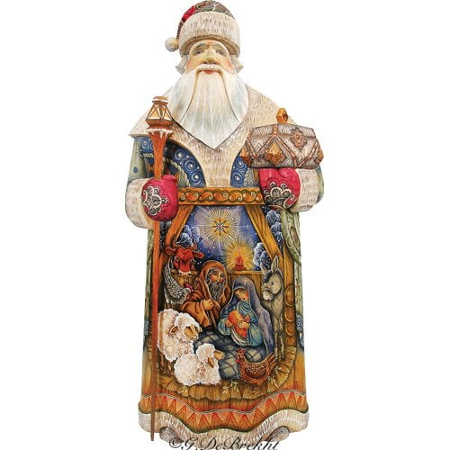 G Debrekht Masterpiece Signature Nativity Santa Figurine Walmart Com Walmart Com