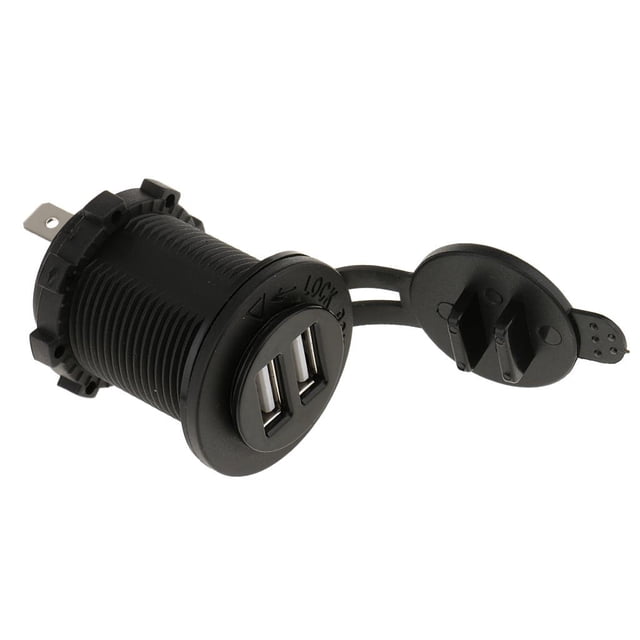 Infantes de Del Enchufe Del Enchufe Del Zócalo Del de La Energía USB Dual Impermeable Del Coche de 12V 4.2A Yotijar Toma de cargador USB