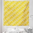 thumbnail image 1 of Summer Tapestry, Lover Romance Flower Daisy with Dots Design of Repetitive Illustration, Fabric Wall Hanging Decor for Bedroom Living Room Dorm, 5 Sizes, Charcoal Grey Mustard, by Ambesonne, 1 of 1