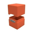 thumbnail image 2 of Boîte de Rangement en Satin Cube : Orange Citrouille, 2 of 2