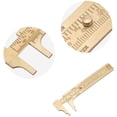 thumbnail image 4 of Vernier Caliper - Dual Scales mm/Inch Brass Sliding Vernier Caliper Ruler Measuring Tool(100mm), 4 of 5