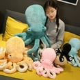 thumbnail image 4 of CreativeArrowy Lovely Simulated Octopus Shape Throw Pillow Sofa Chair Mat Stuffed Plush Toy Bedroom Car Shop Restaurant Decor Photography Props, 4 of 18