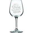 thumbnail image 1 of Happy Mother's Day Etched 12.75oz Libbey Wine Glass Strong Like My Momma w Flowers, 1 of 1