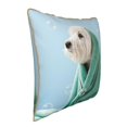 thumbnail image 2 of Kll Dog Wrapped In Towel Decorative Throw Pillow Covers Velvet Soft For Couch Sofa Bedroom Living Room Outdoor -18"X18", 2 of 8