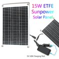 thumbnail image 3 of Panel solar USB multiusos Etfe de 15w para acampar al aire libre, cargador de teléfono para senderismo, 3 of 5